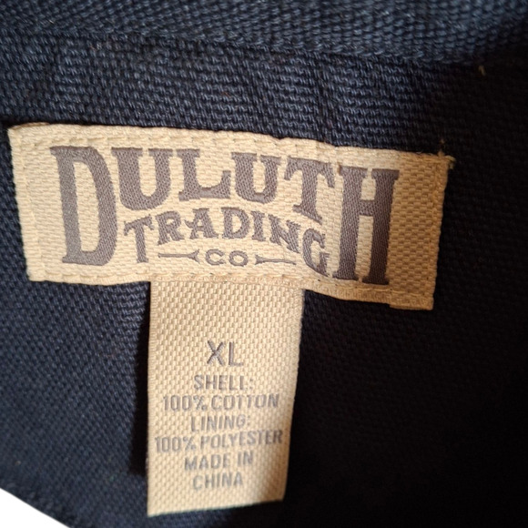 Duluth Navy Blue Fire Hose Snap Front lined Firemans coat XL - Picture 6 of 6